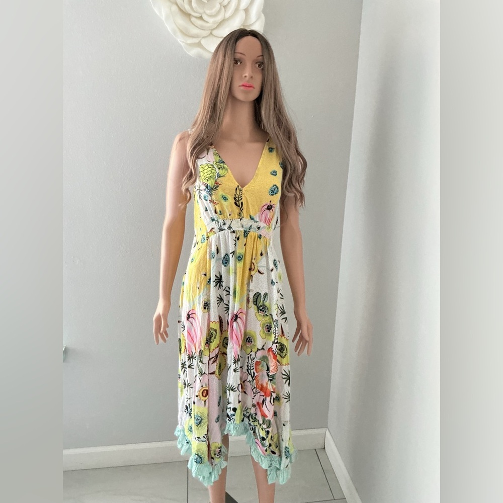 Anthropologie Yellow Floral Dress - Picture 9 of 15